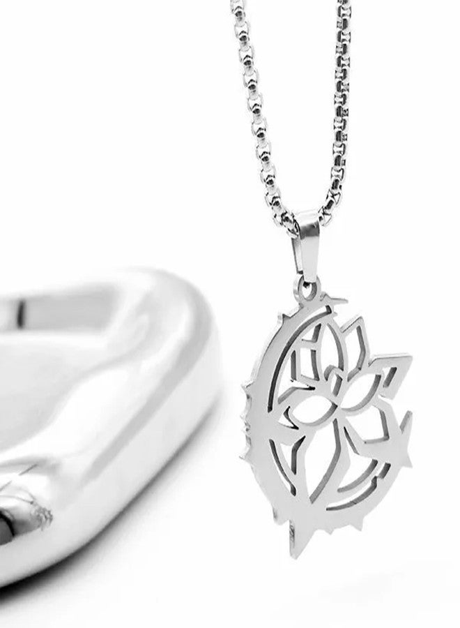 retsamradassaT Honkai Impact 3 Necklace 3rd Elysia Flame Chaser Signet of Ego Cosplay Pendant Choker Chain Jewelry Accessory Gift, Standard - Image 2